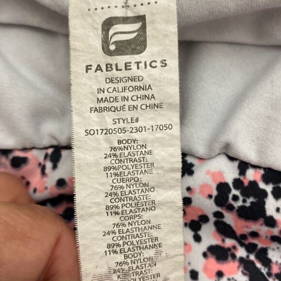 Fabletics Women's Multicolor Renata Mesh Overlay Running Athletic Shorts Large - Picture 10 of 10